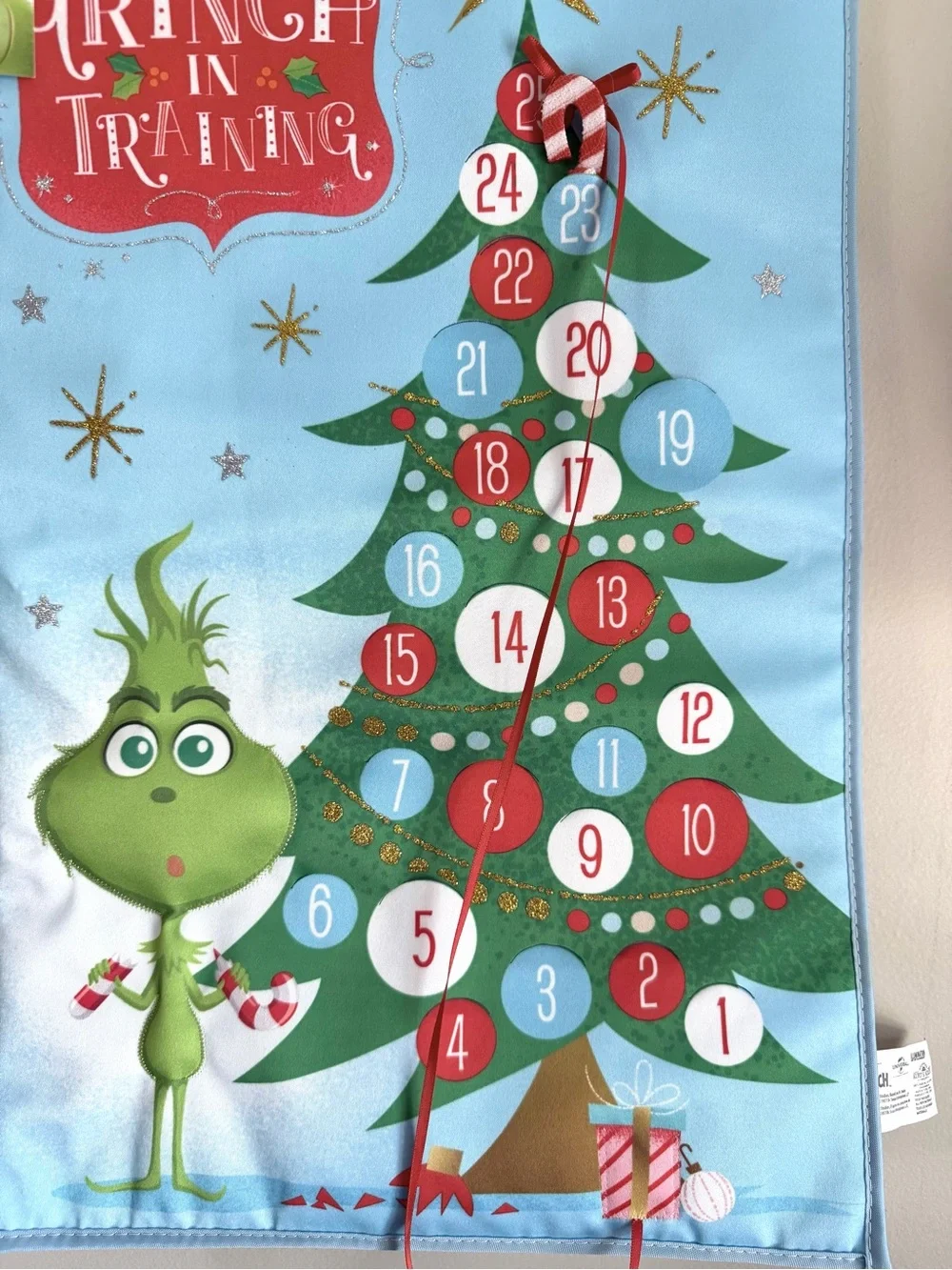 The Grinch Kurt Adler Holiday Advent Calendar with 25 day countdown NEW w/ tag